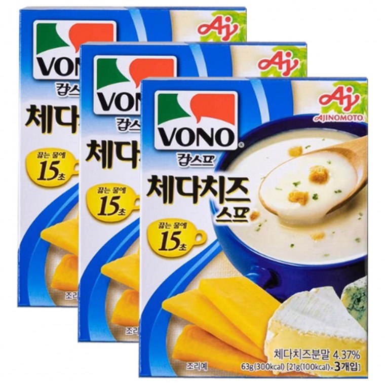 오로시 부드러운 체다치즈 스프 63g(3개입) x 10박스 보노 간편조리